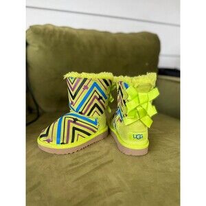 UGG Toddlers' Bailey Bow II Galactic Print Suede Boots